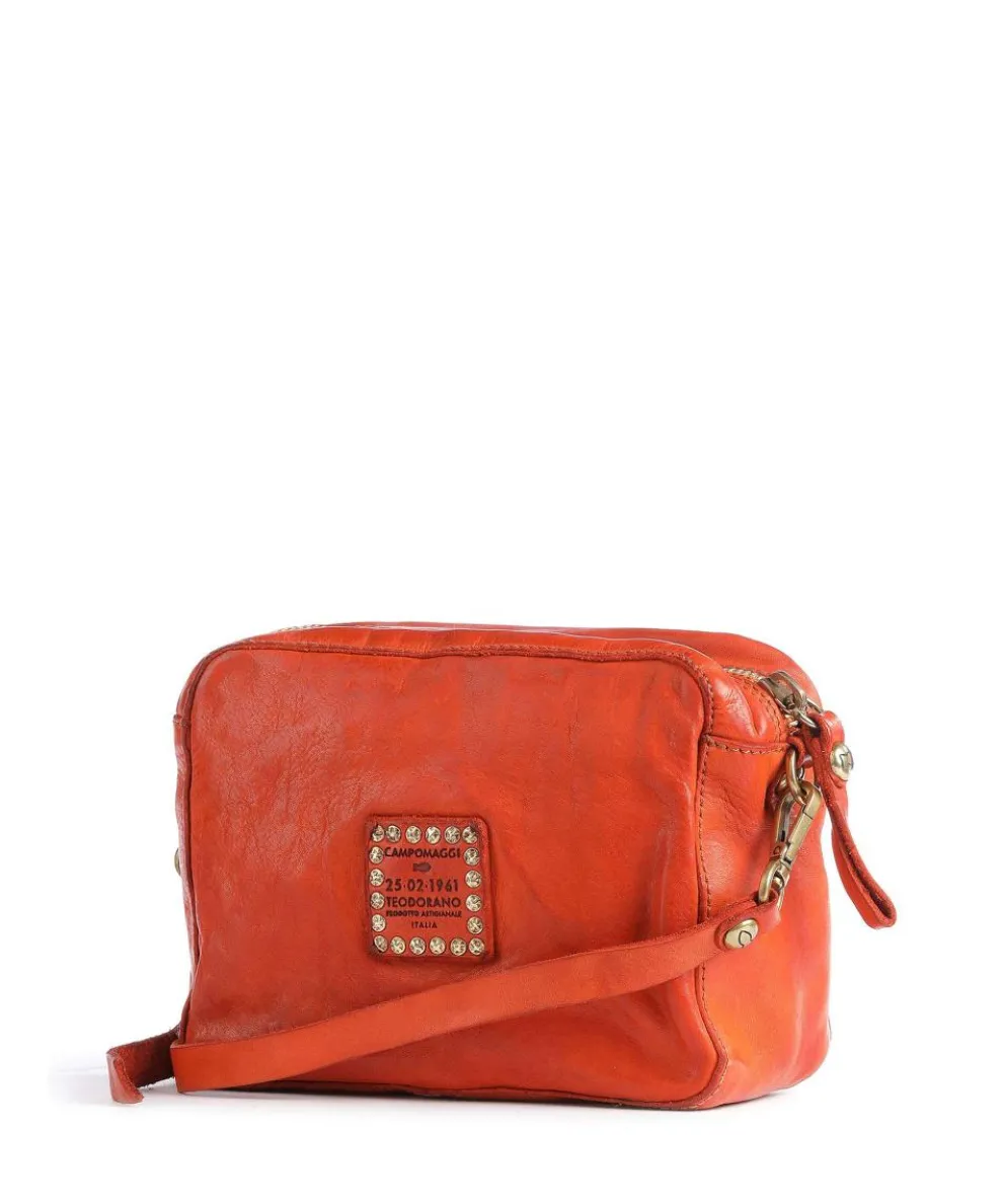 Prestige Umhängetasche fein genarbtes Rindsleder orange