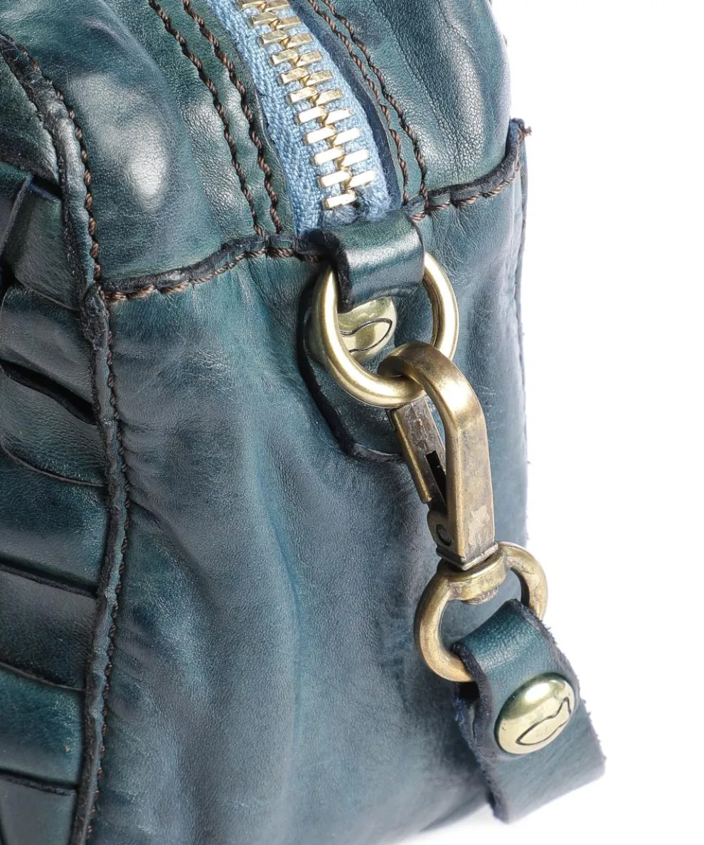 Prestige Umhängetasche fein genarbtes Rindsleder dunkelblau