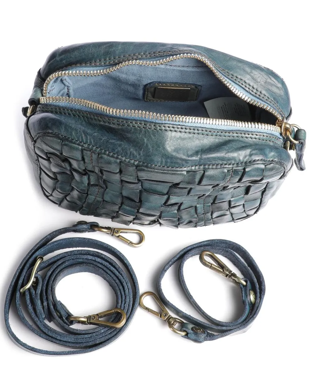 Prestige Umhängetasche fein genarbtes Rindsleder dunkelblau