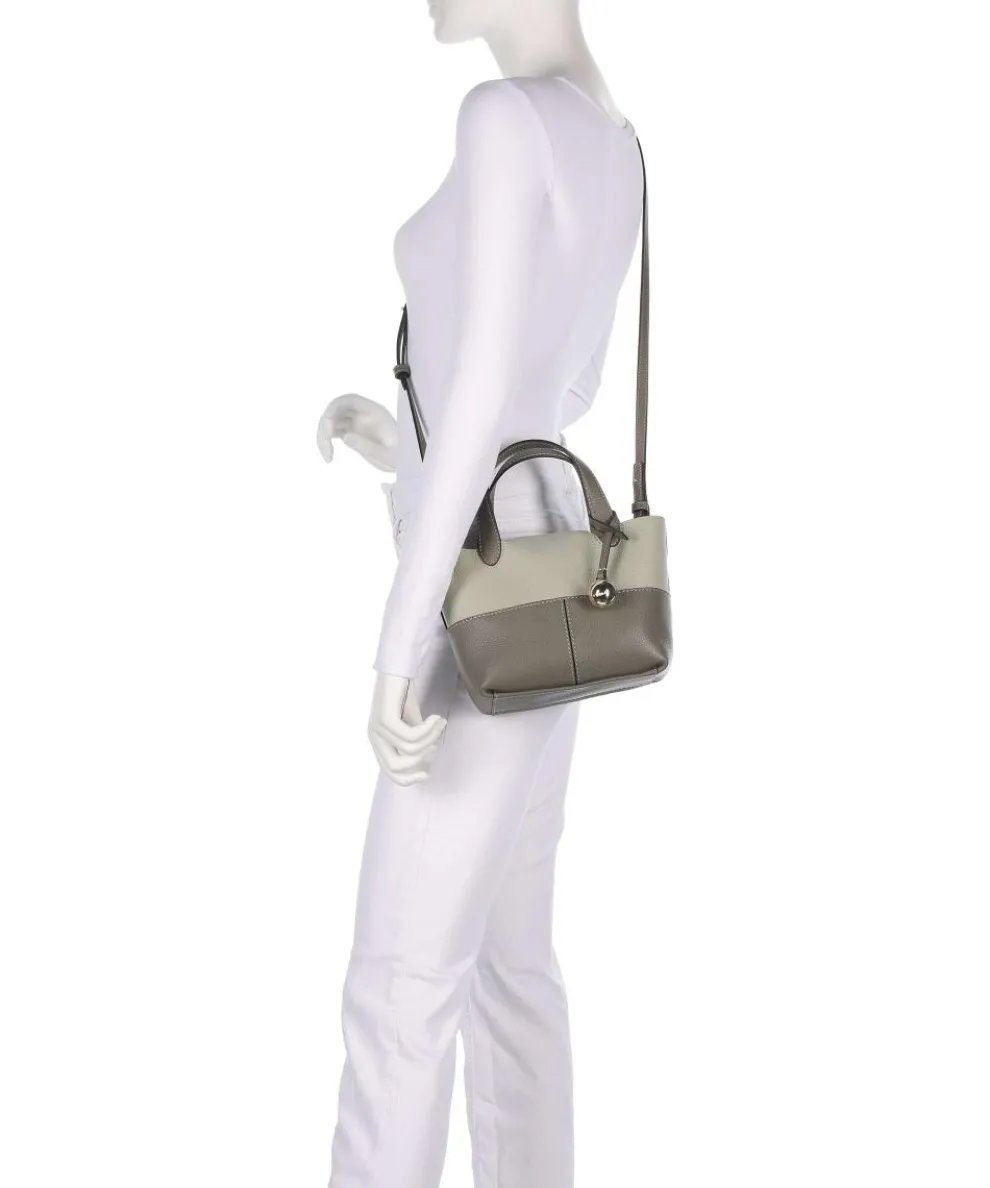 Primrose Mini Umhängetasche genarbtes Leder khaki