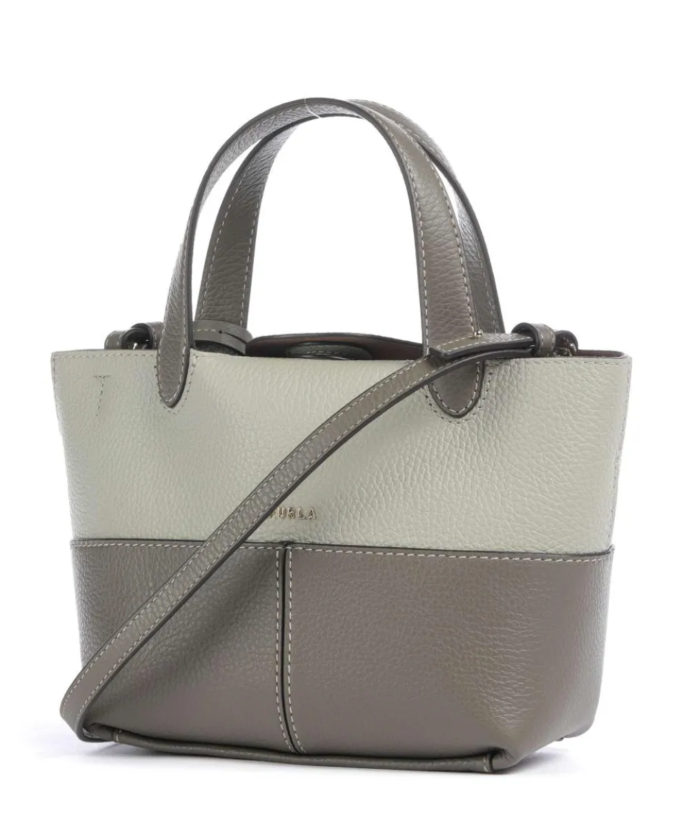 Primrose Mini Umhängetasche genarbtes Leder khaki