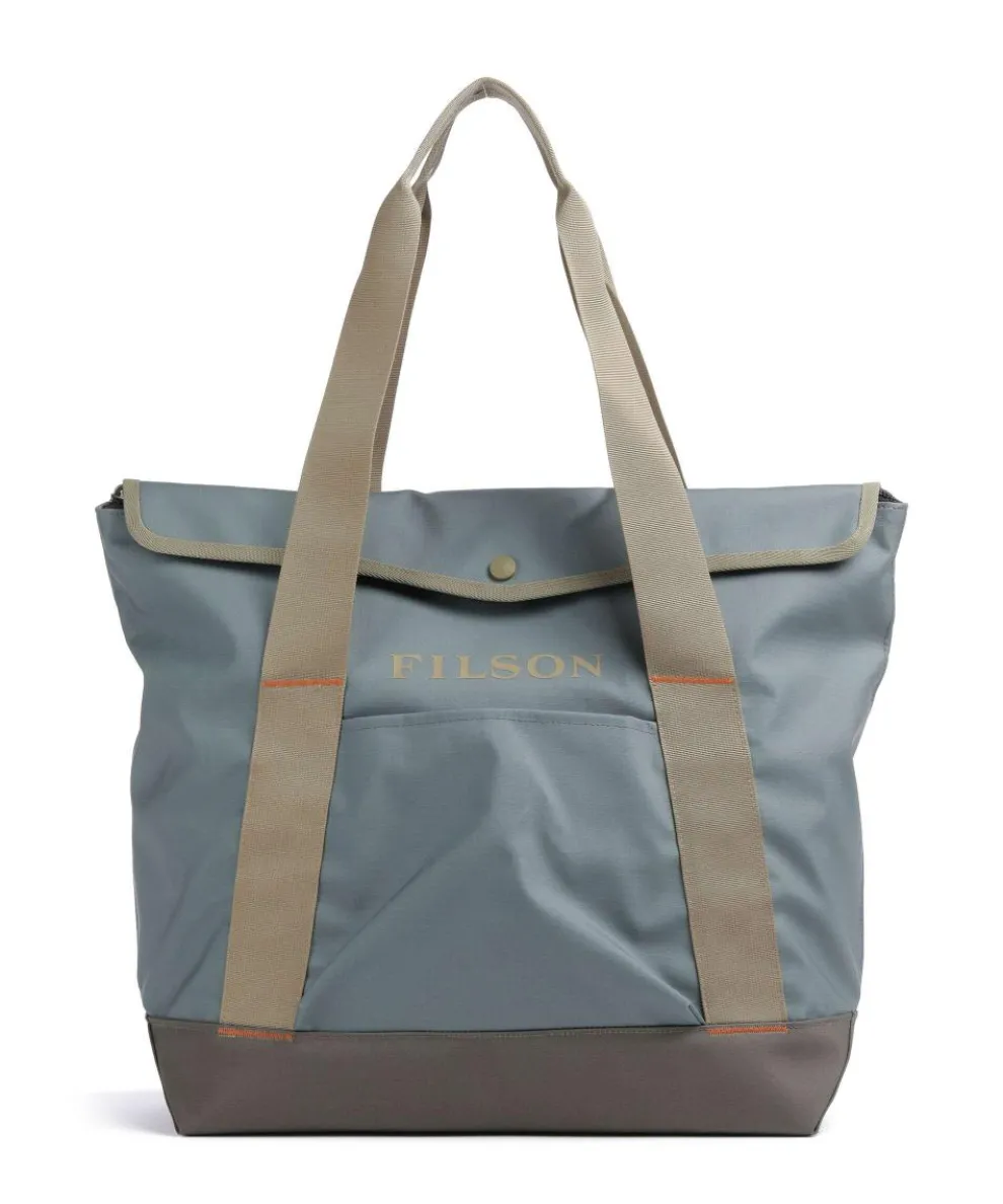 Printed Shrub Shopper 16″ recyceltes Polyester blaugrau