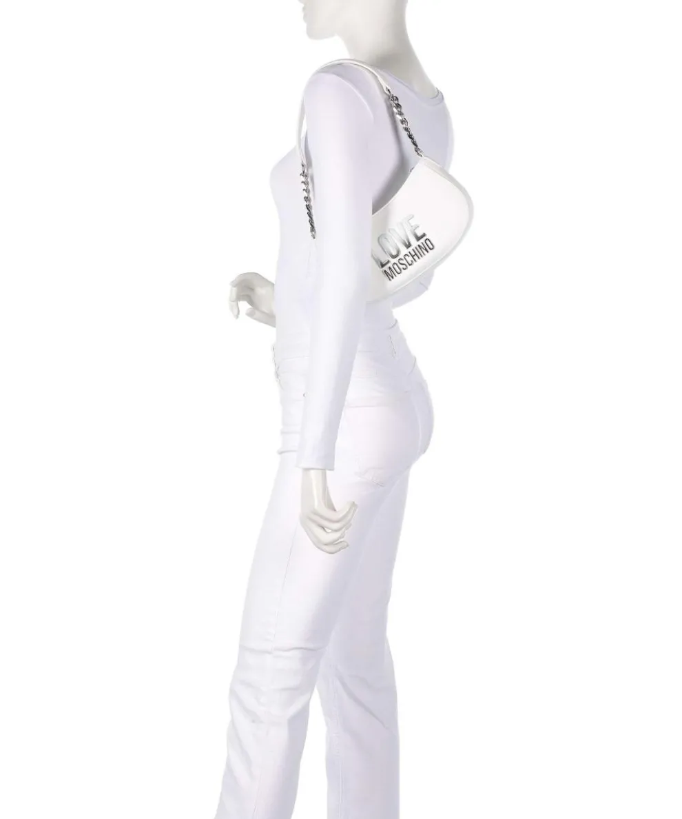 Prism Schultertasche Lederimitat weiß