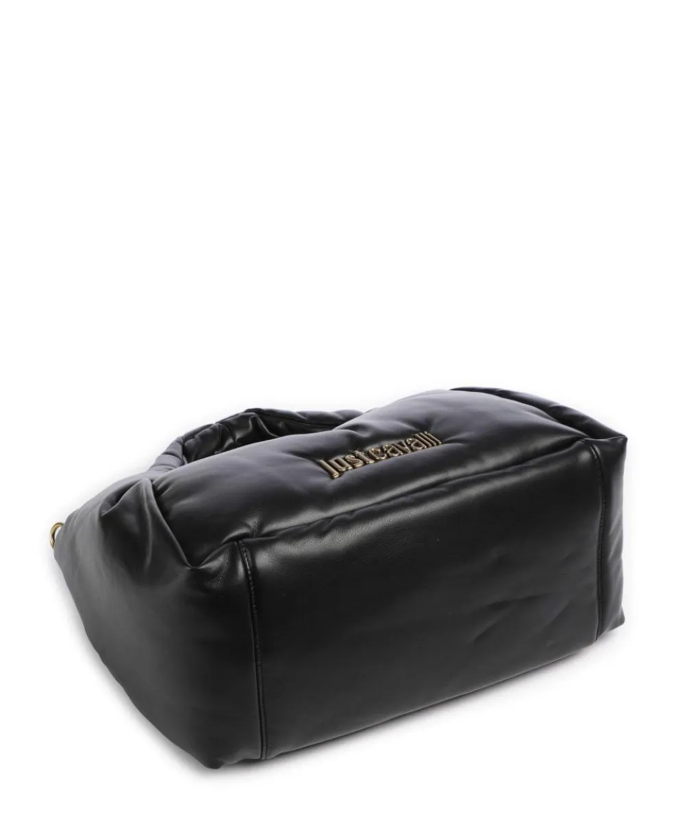 Puffy Foulard Handtasche Lederimitat schwarz