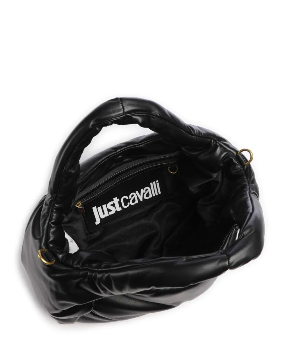 Puffy Foulard Handtasche Lederimitat schwarz