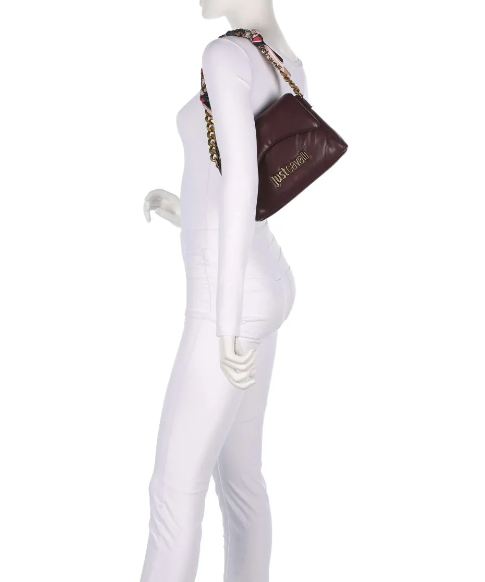 Puffy Foulard Schultertasche Lederimitat wein