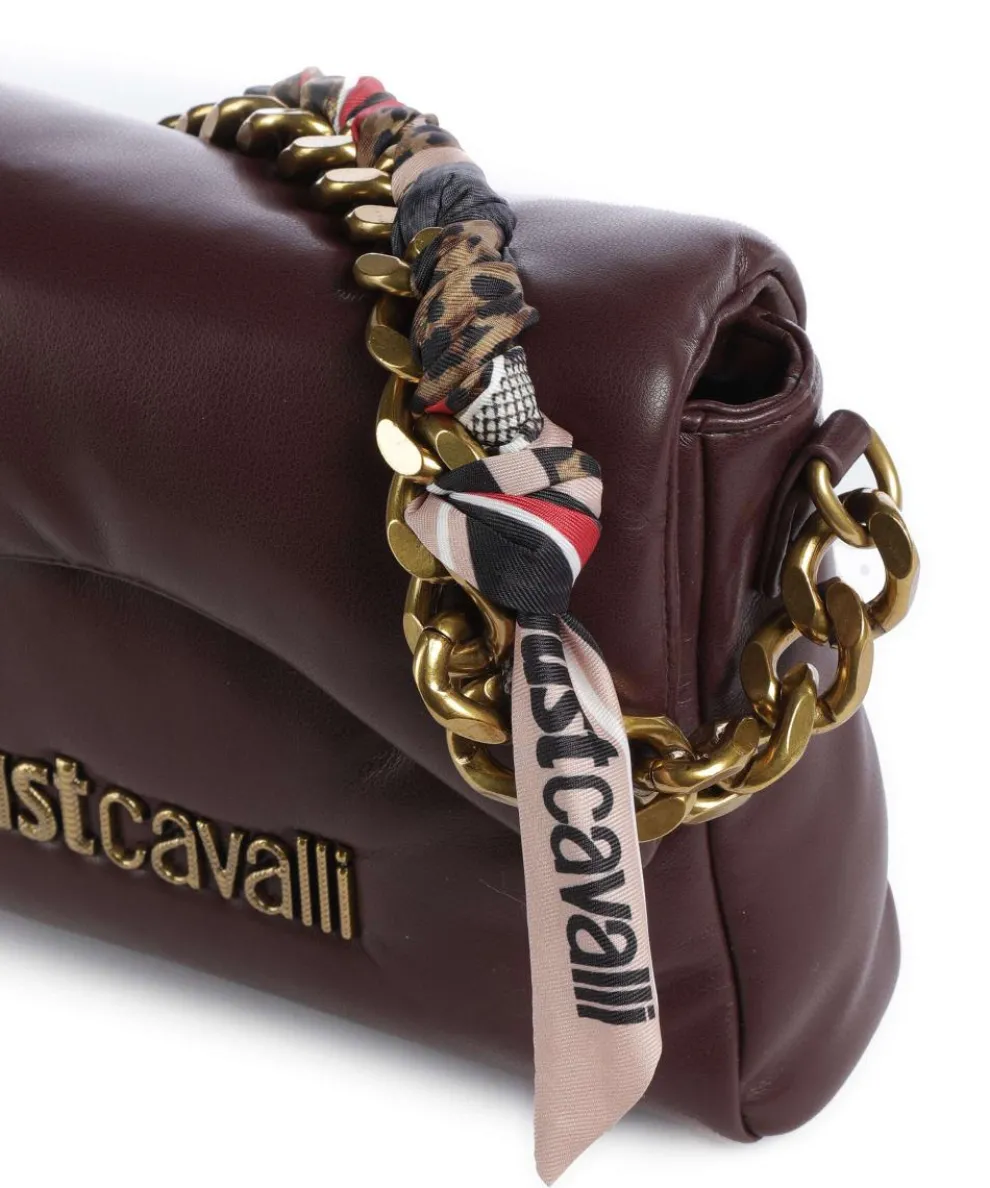 Puffy Foulard Schultertasche Lederimitat wein