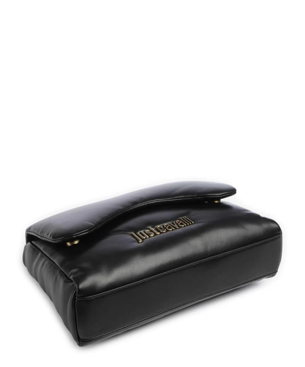 Puffy Foulard Schultertasche Lederimitat schwarz