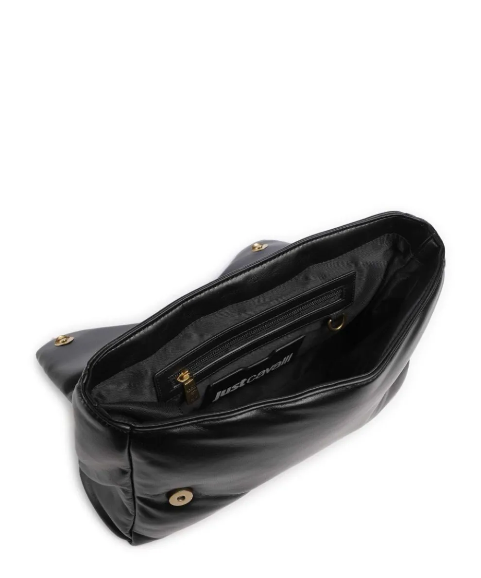 Puffy Foulard Schultertasche Lederimitat schwarz