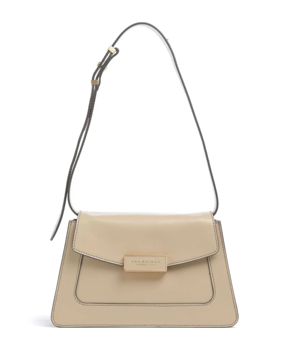 Ginevra Schultertasche fein genarbtes Rindsleder beige