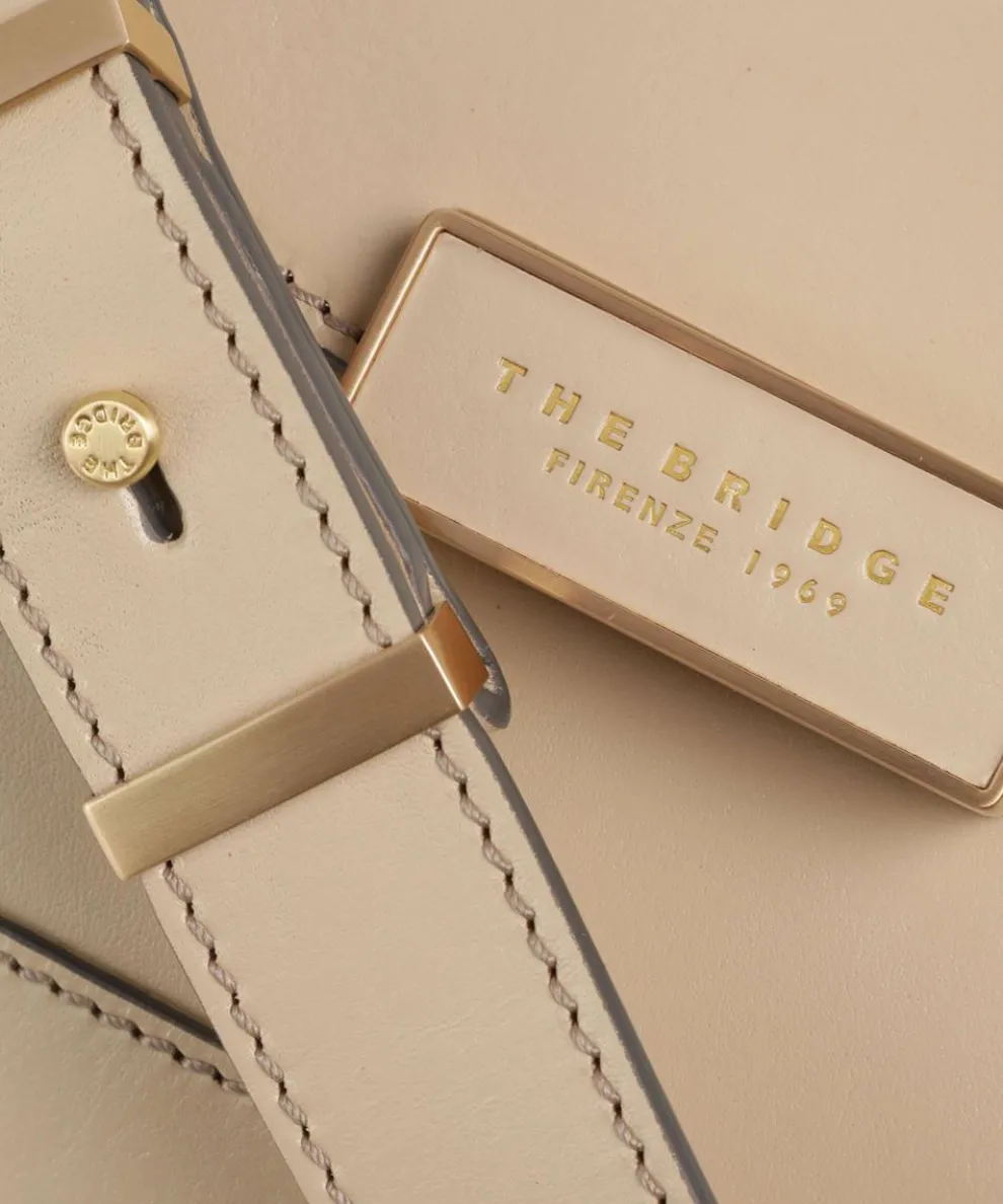 Ginevra Schultertasche fein genarbtes Rindsleder beige