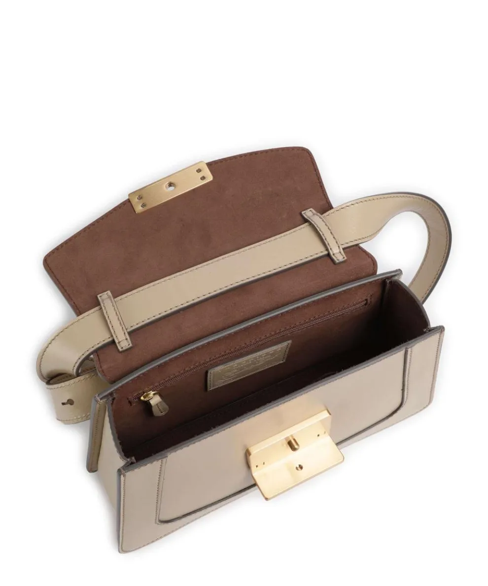 Ginevra Schultertasche fein genarbtes Rindsleder beige