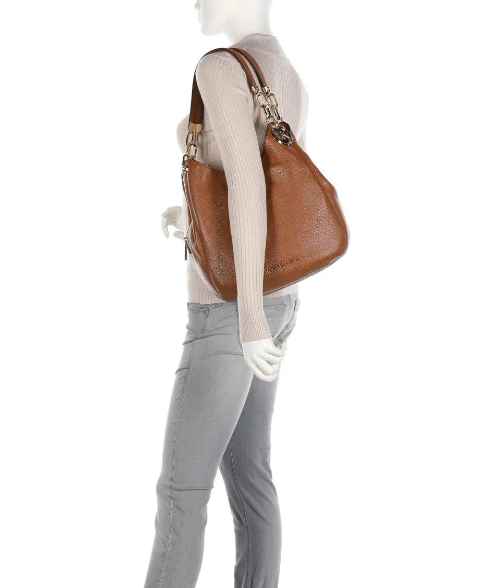 Lillie Beuteltasche genarbtes Rindsleder camel