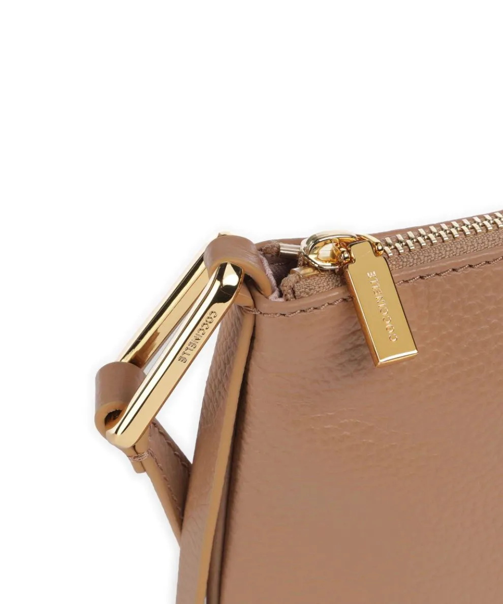 Magie Umhängetasche genarbtes Rindsleder hellbraun