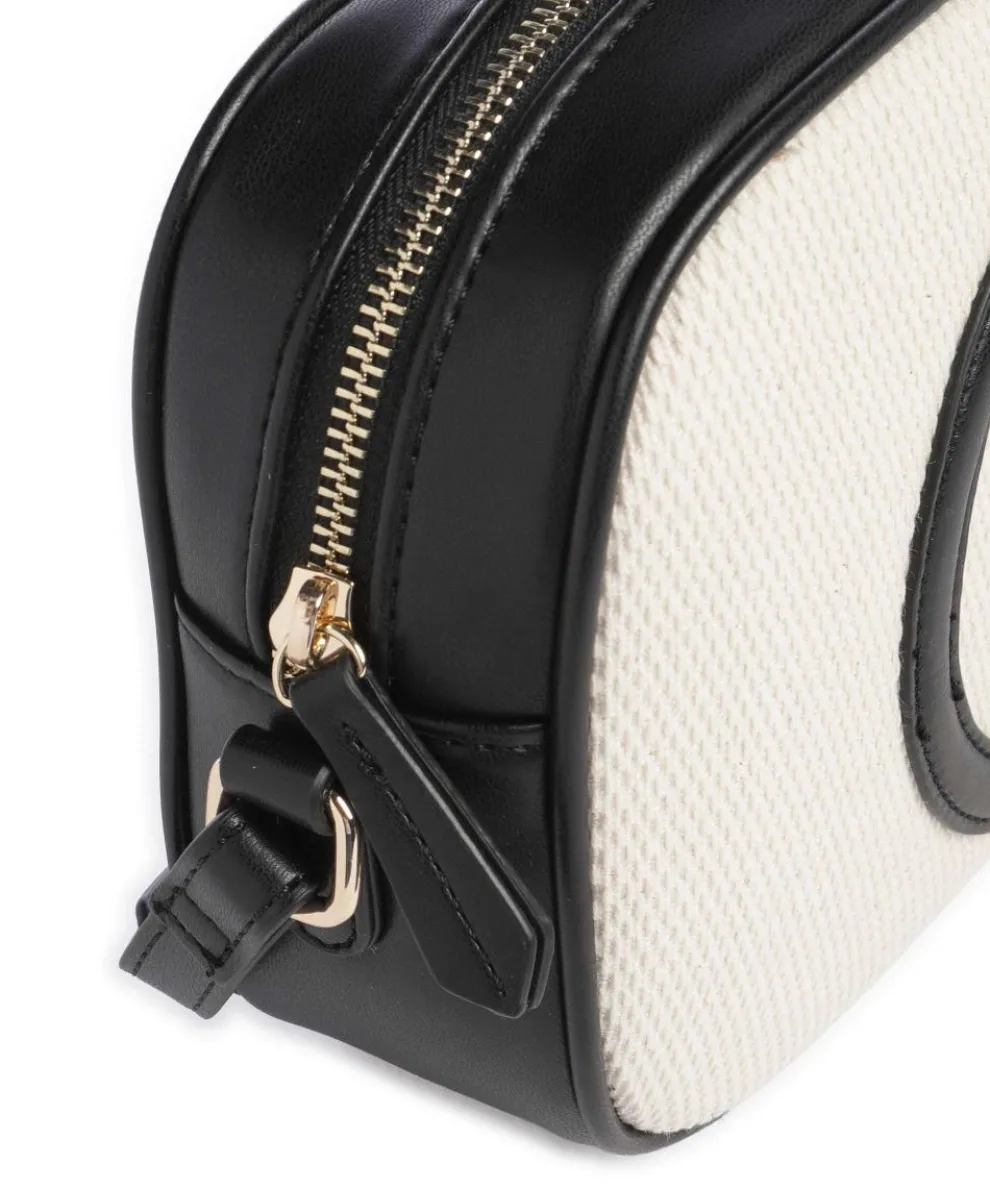 Covent Umhängetasche Baumwolle, Lederimitat beige/schwarz