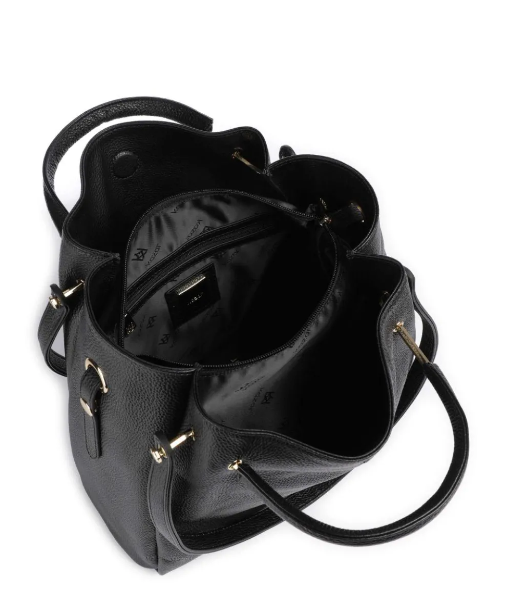 Alexandria Shopper genarbtes Leder schwarz