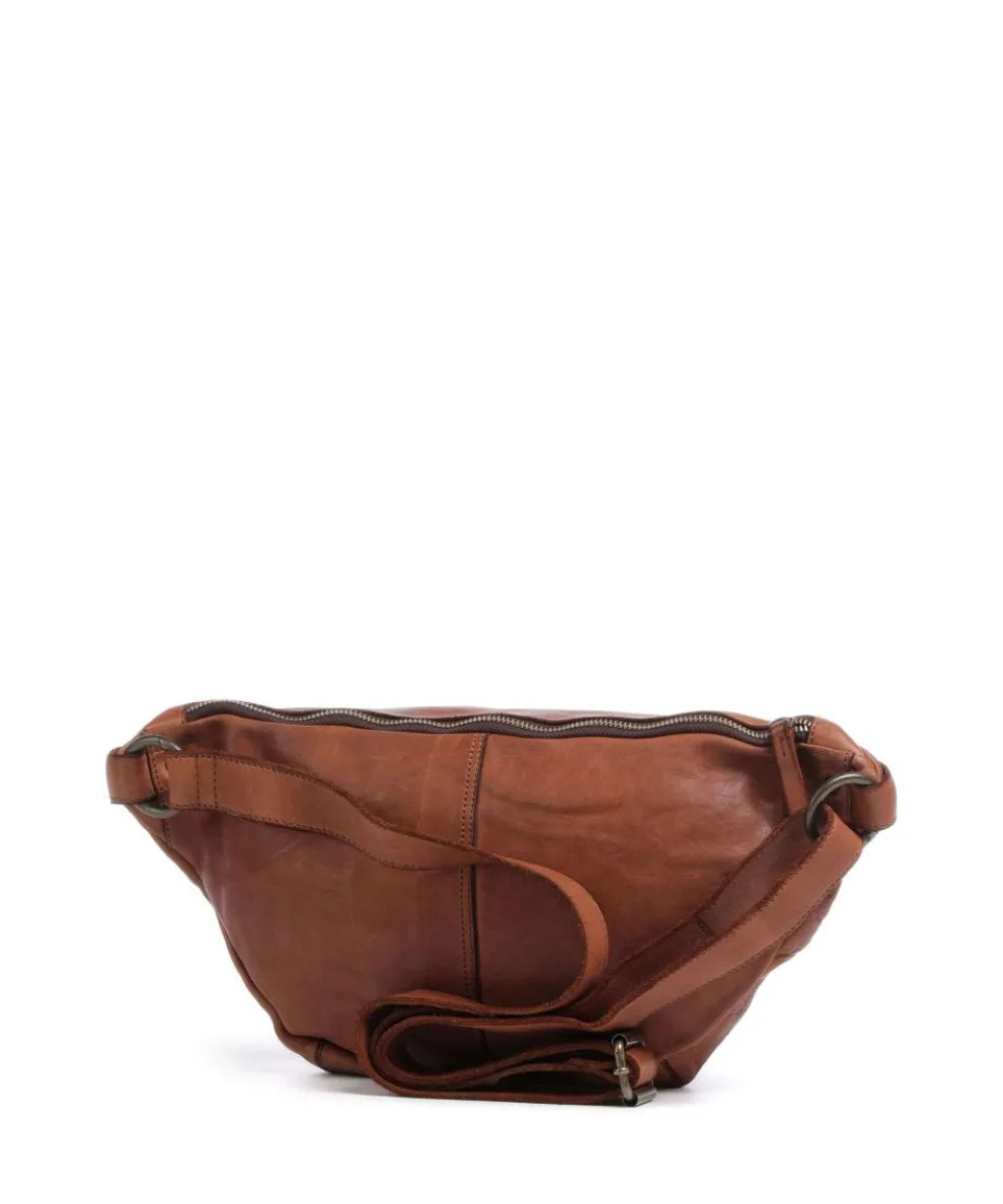 Submarine Gürteltasche fein genarbtes Rindsleder cognac