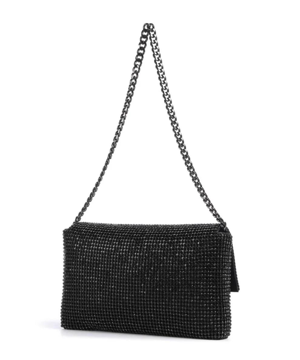 Zalina Schultertasche Aluminium, Polyester schwarz