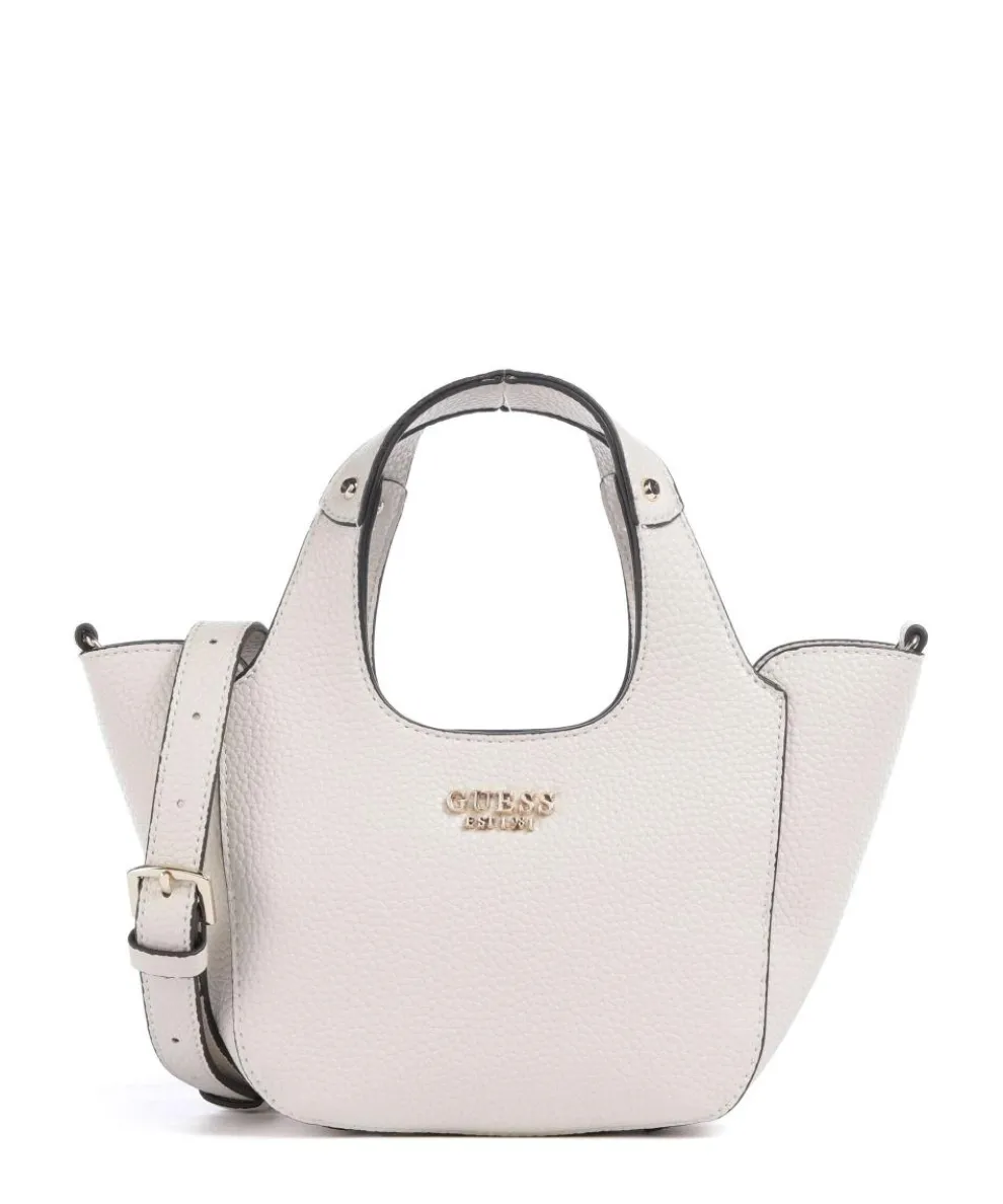 Helina Mini Handtasche Lederimitat creme