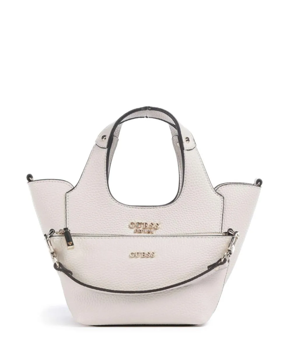 Helina Mini Handtasche Lederimitat creme