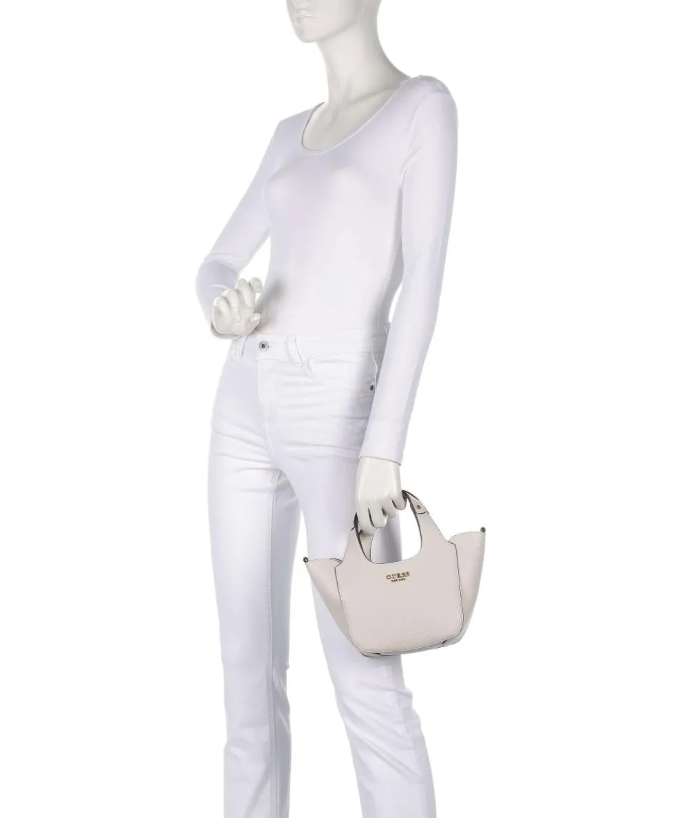 Helina Mini Handtasche Lederimitat creme