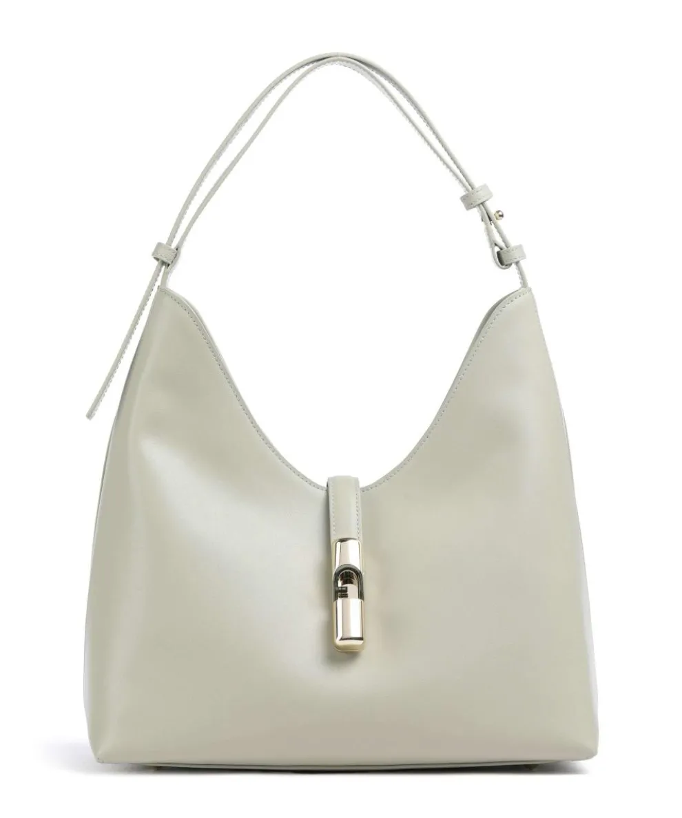 Goccia M Beuteltasche fein genarbtes Kalbsleder graugrün