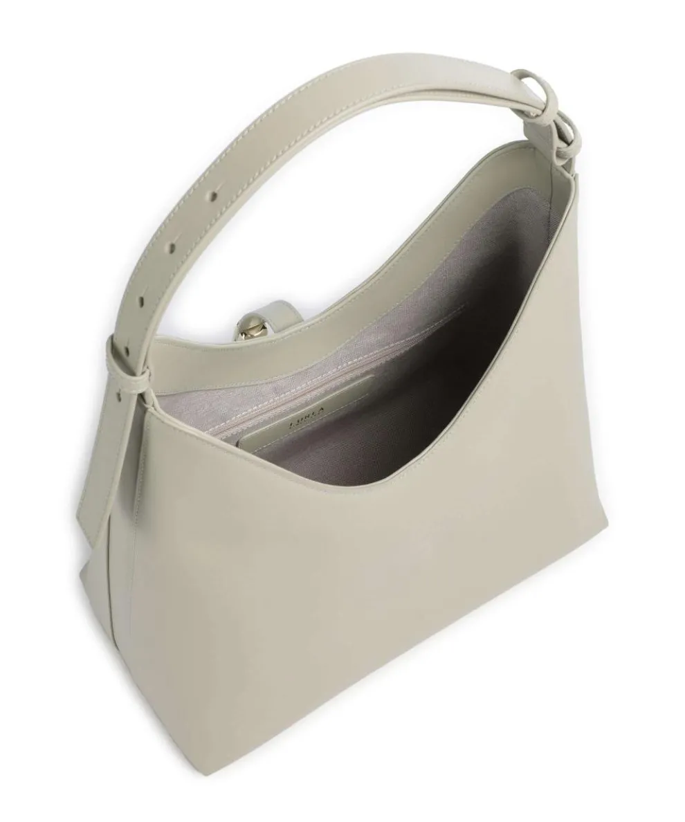 Goccia M Beuteltasche fein genarbtes Kalbsleder graugrün