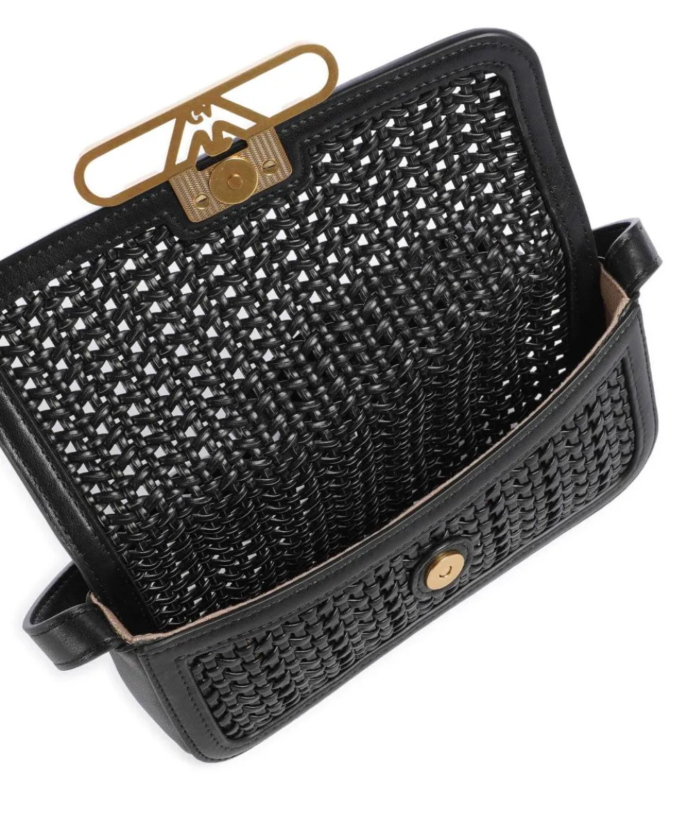 Hera Umhängetasche Lederimitat schwarz