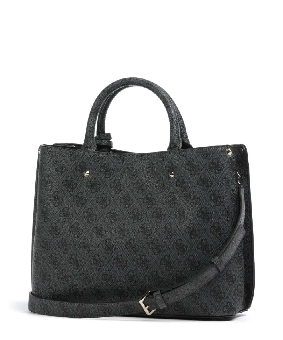 Meridian Handtasche Lederimitat dunkelgrau