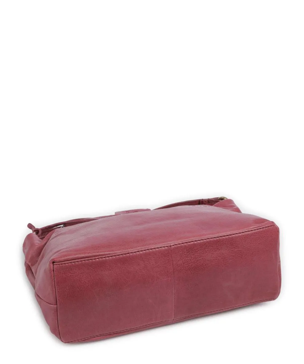 Natural Norah Umhängetasche Leder pink