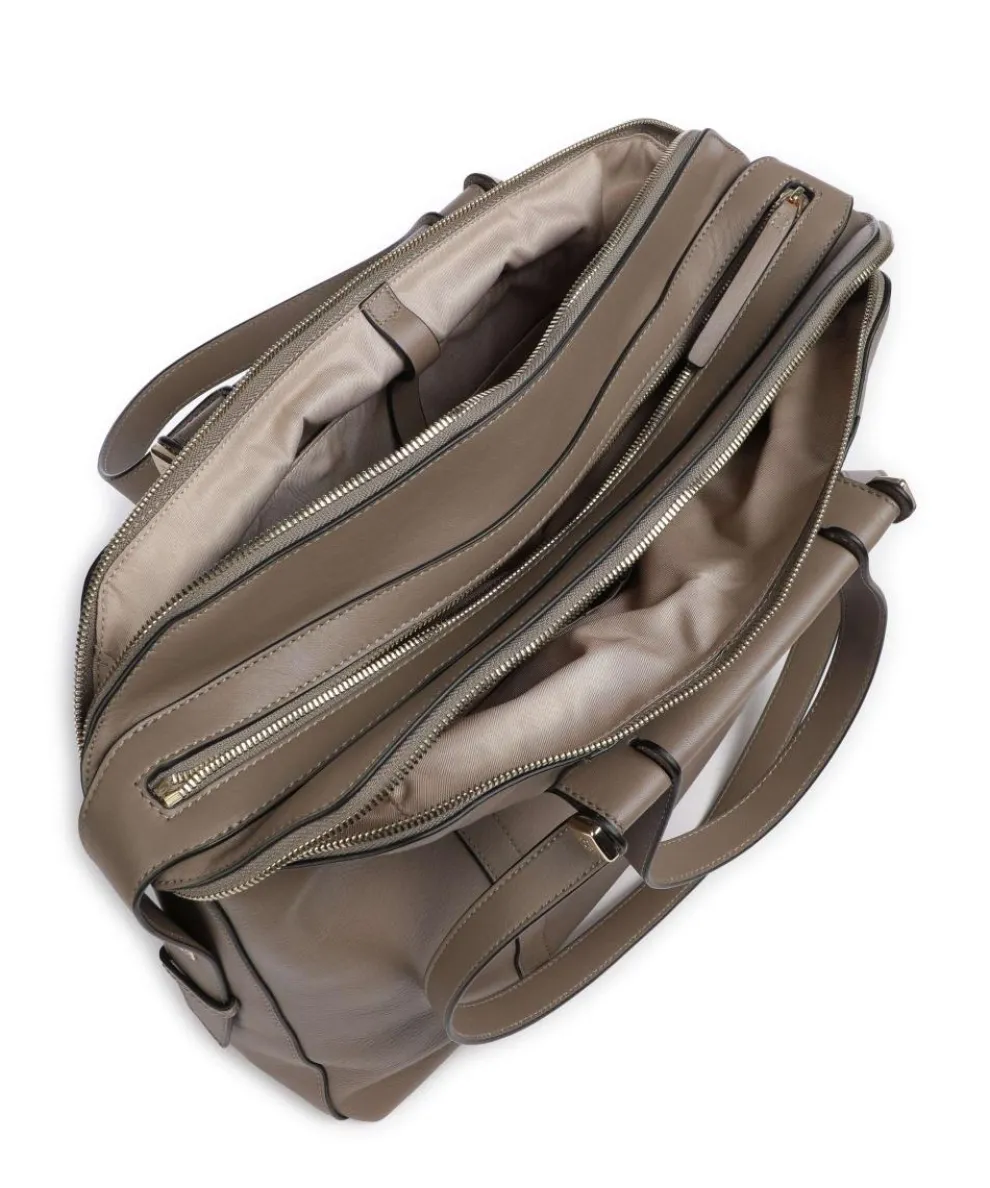 Circle Aktentasche 14″ fein genarbtes Rindsleder taupe