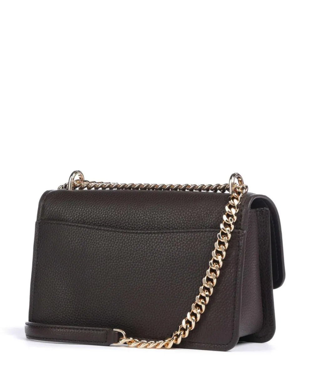 Claire Large Schultertasche genarbtes Rindsleder dunkelbraun