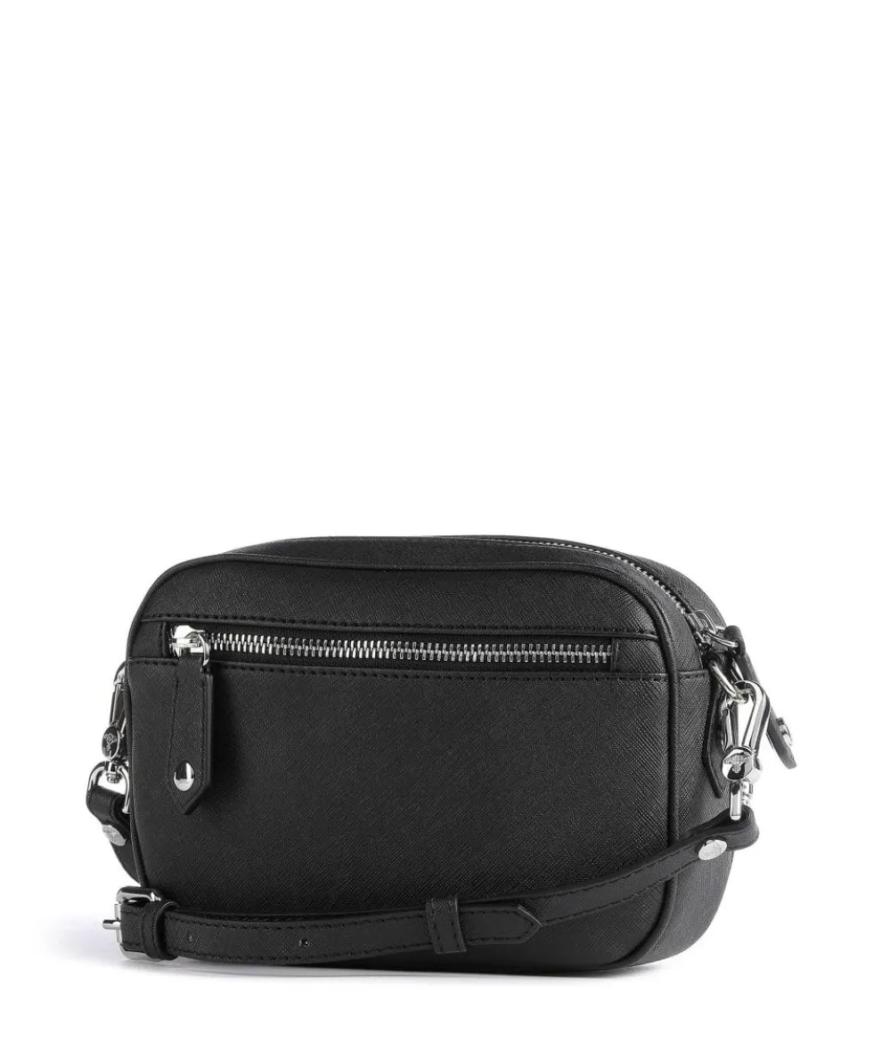 Anna Saffiano Biogreen Umhängetasche Lederimitat schwarz