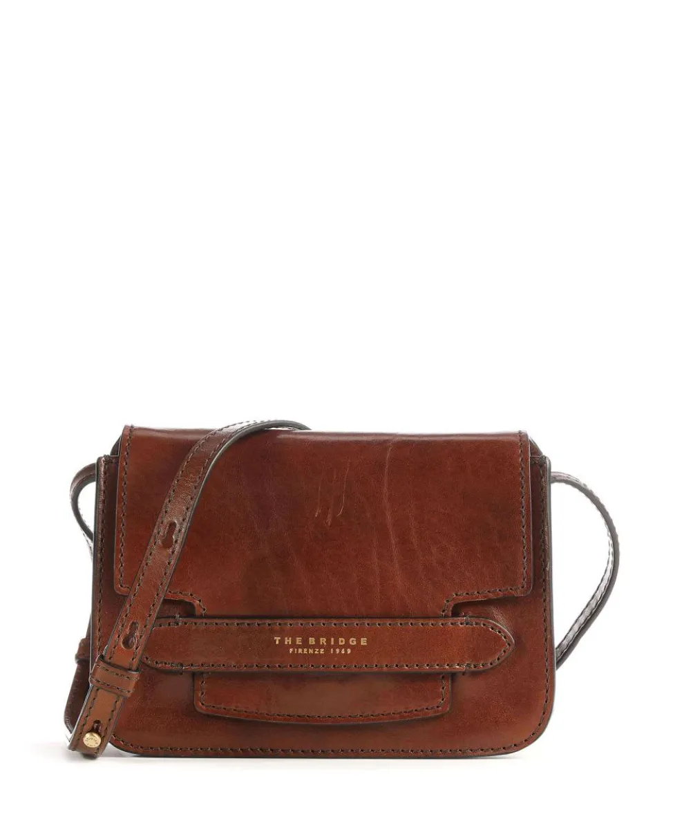 Lucrezia Umhängetasche fein genarbtes Rindsleder braun