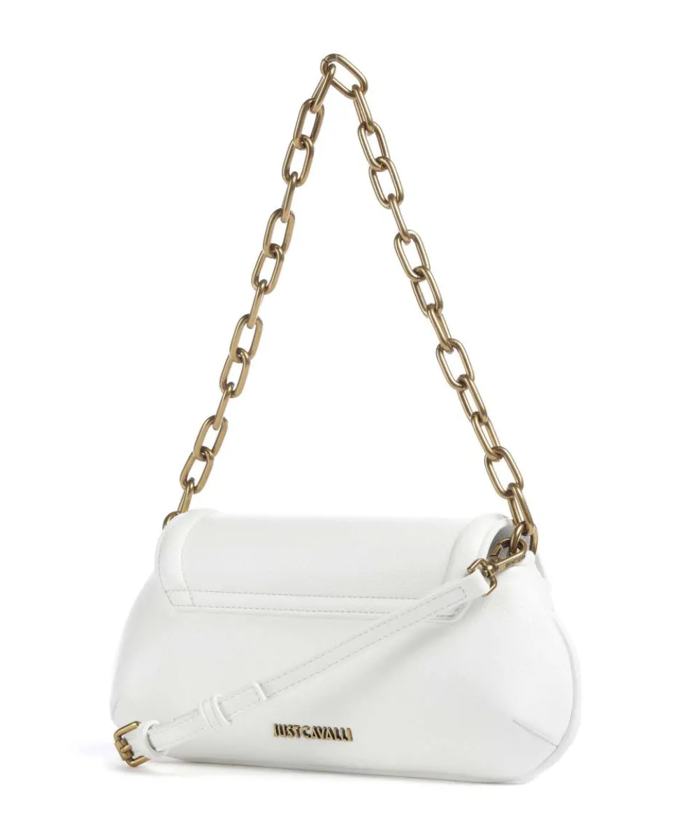 Crossed Laces Schultertasche Lederimitat weiß