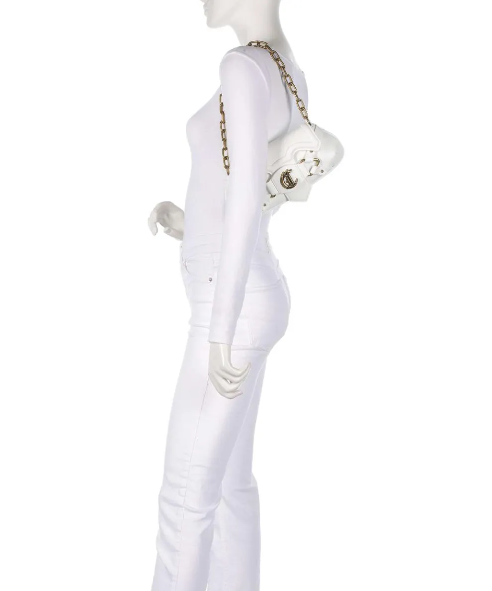 Crossed Laces Schultertasche Lederimitat weiß