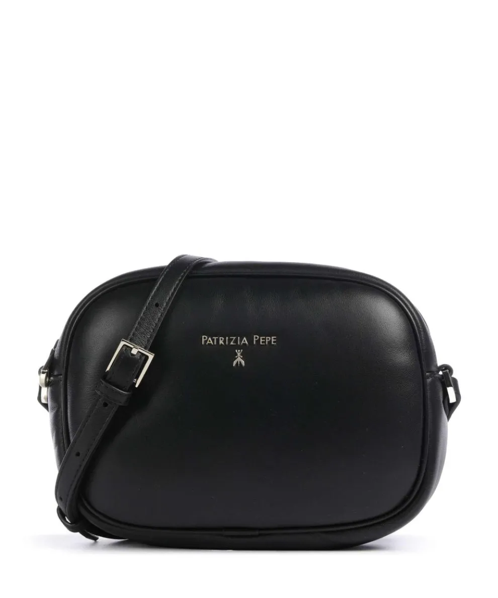 Umhängetasche Schafsleder schwarz