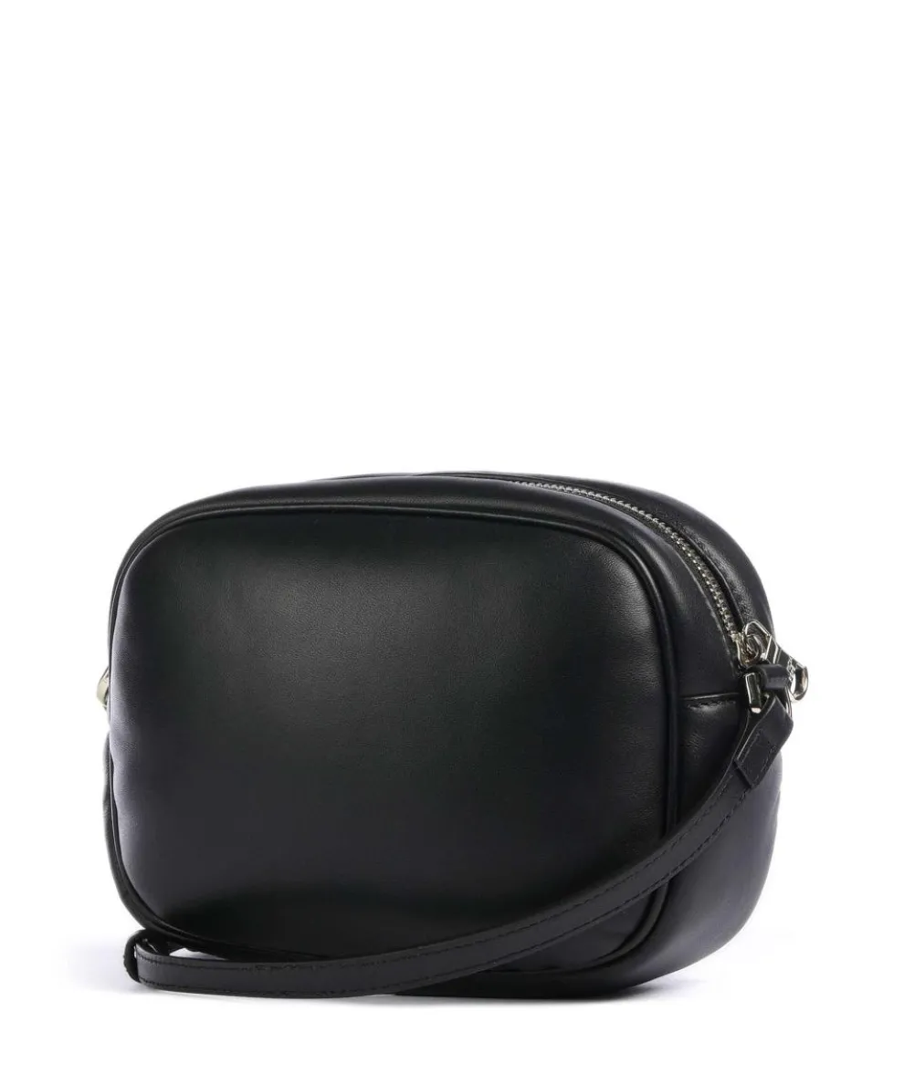 Umhängetasche Schafsleder schwarz