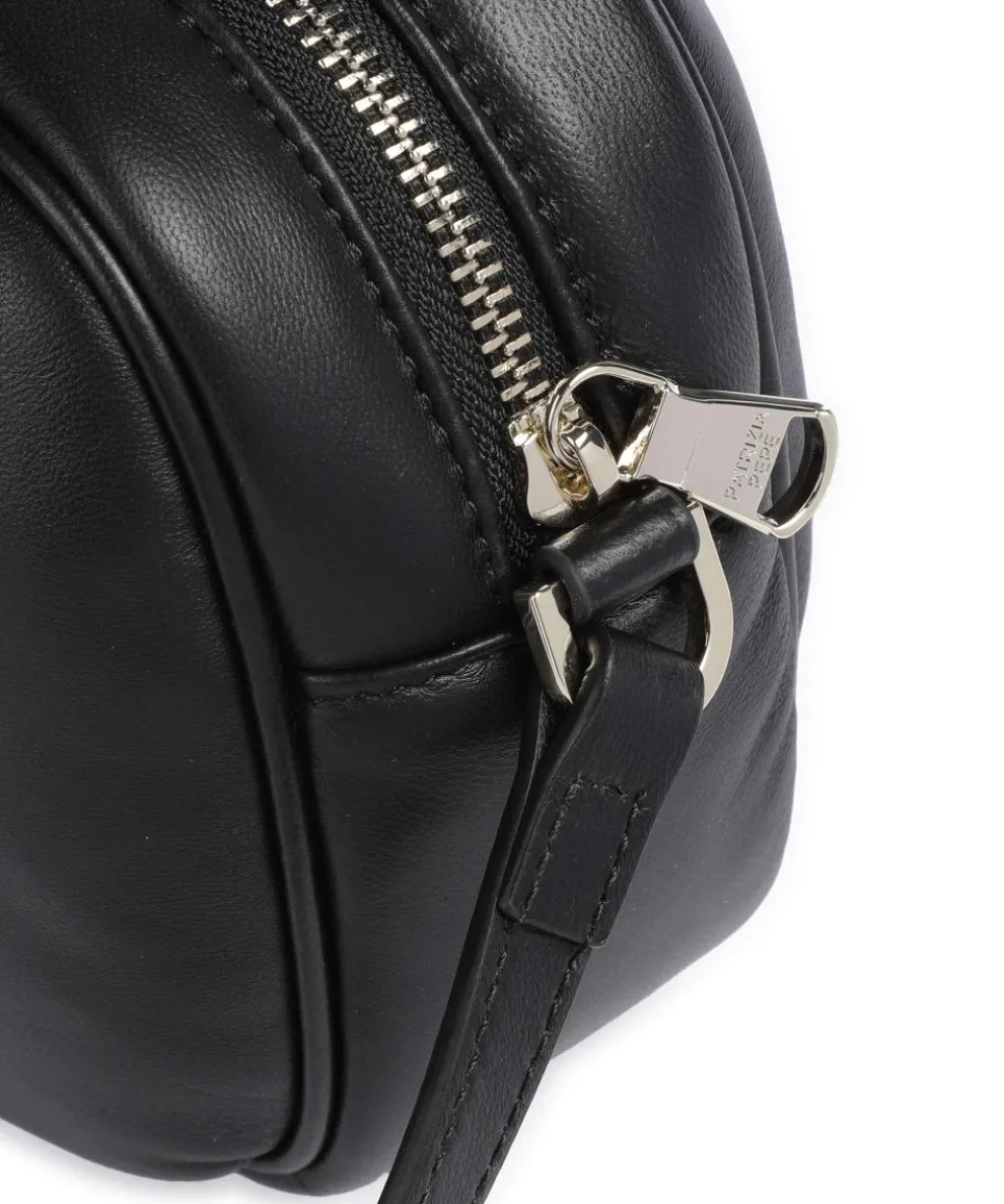 Umhängetasche Schafsleder schwarz