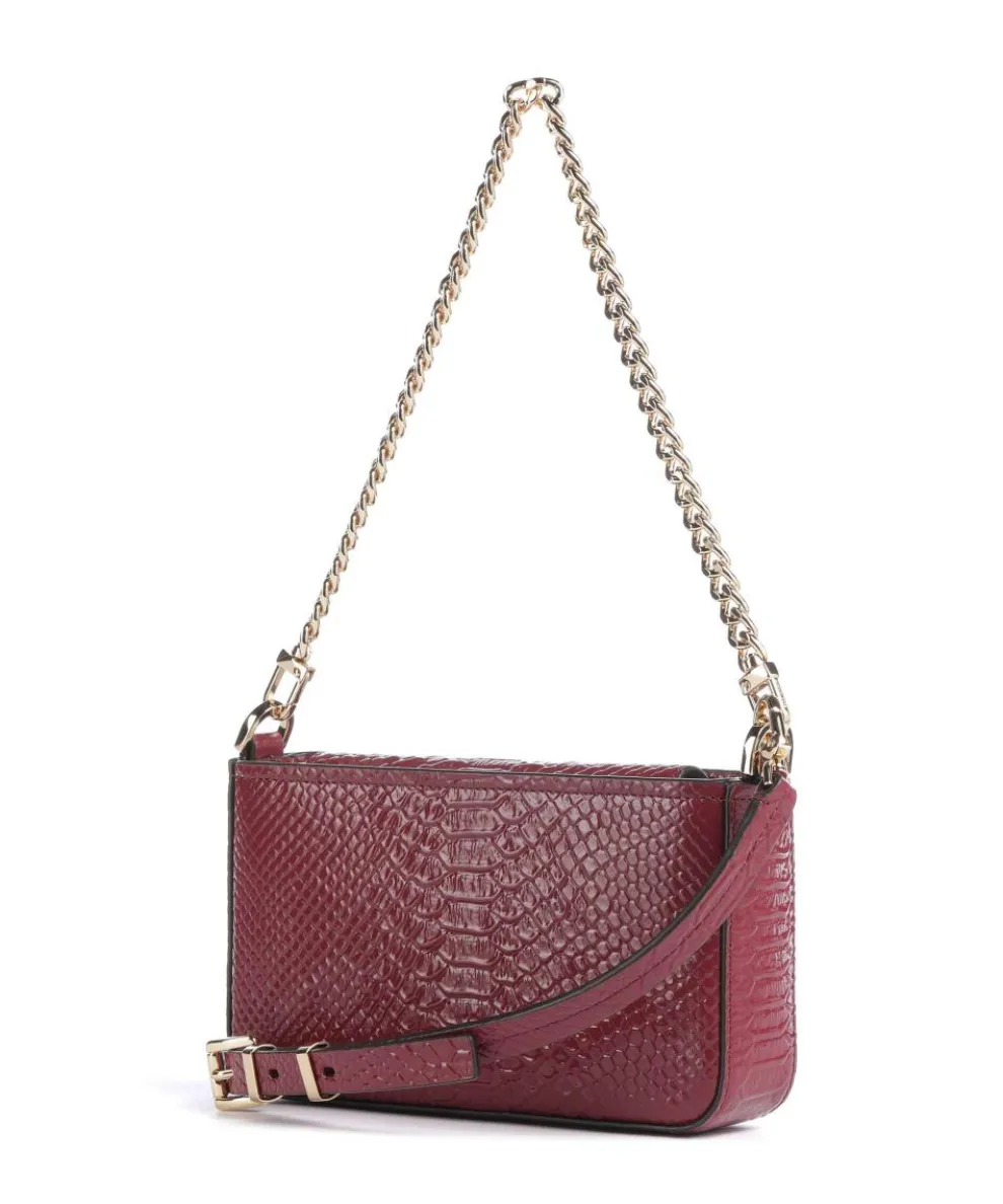 Bryant Small Schultertasche geprägtes Rindsleder wein