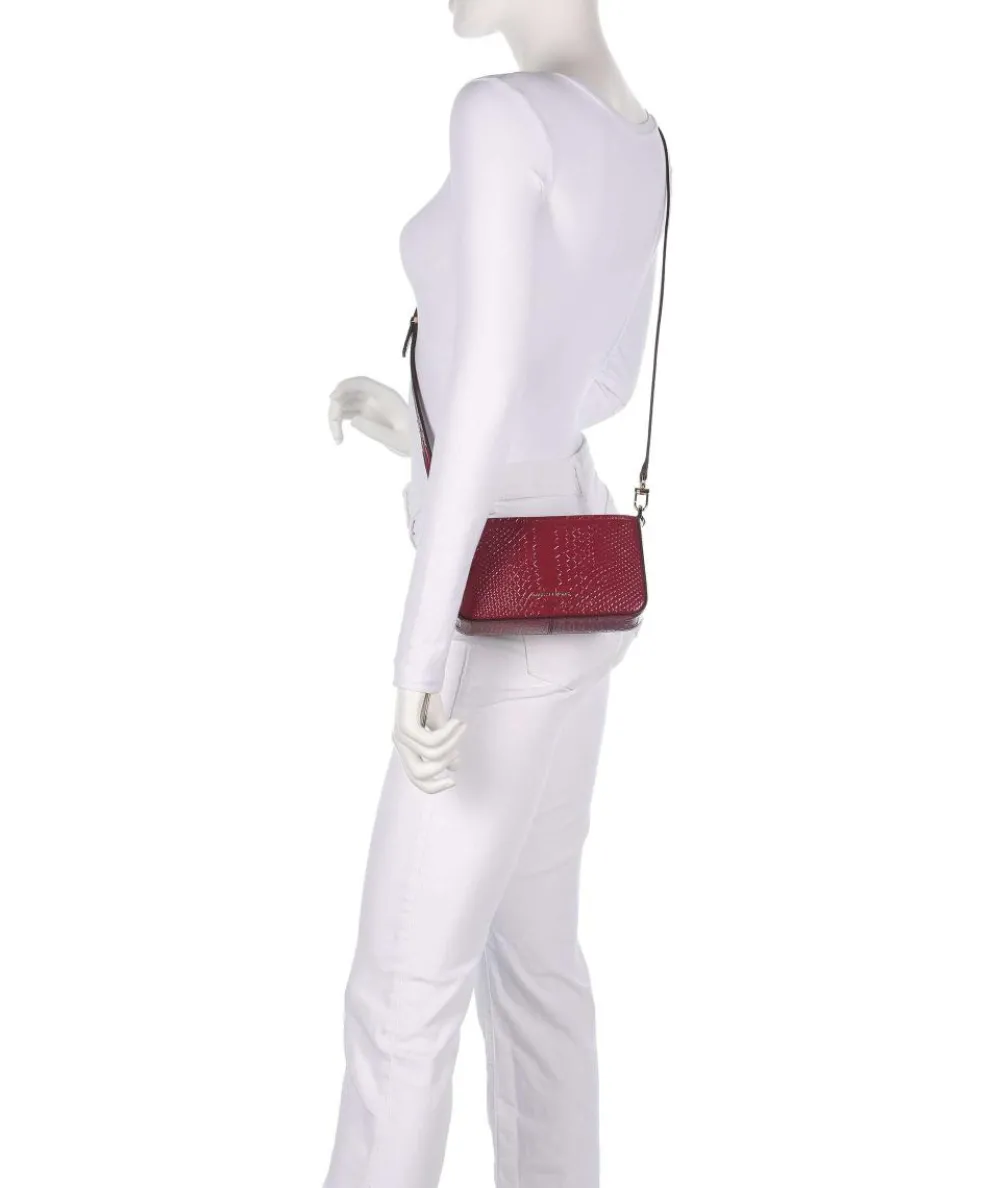 Bryant Small Schultertasche geprägtes Rindsleder wein