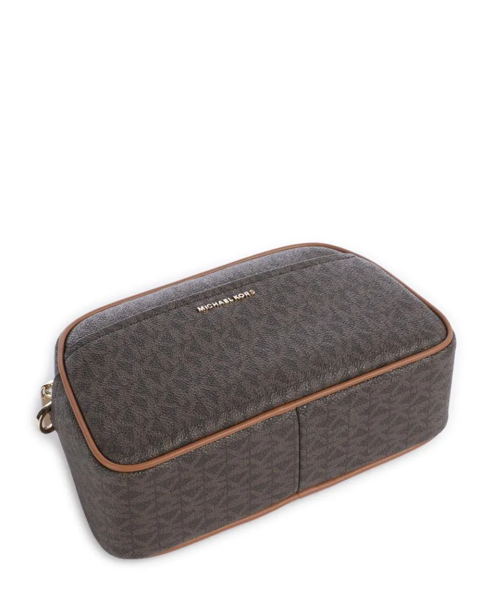 Jet Set Small Umhängetasche Lederimitat dunkelbraun