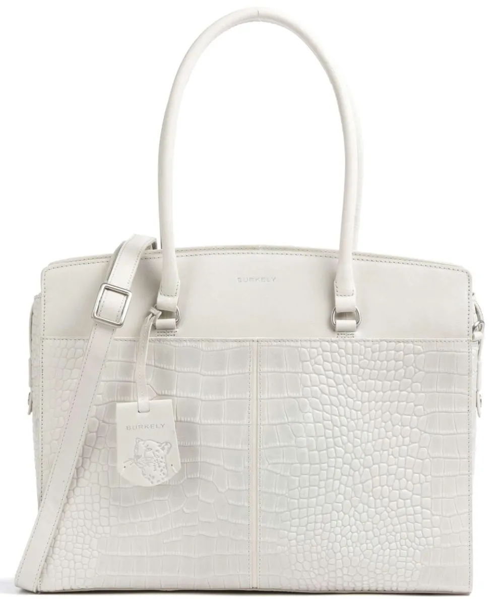 Cool Colbie Shopper 15″ geprägtes Leder elfenbein