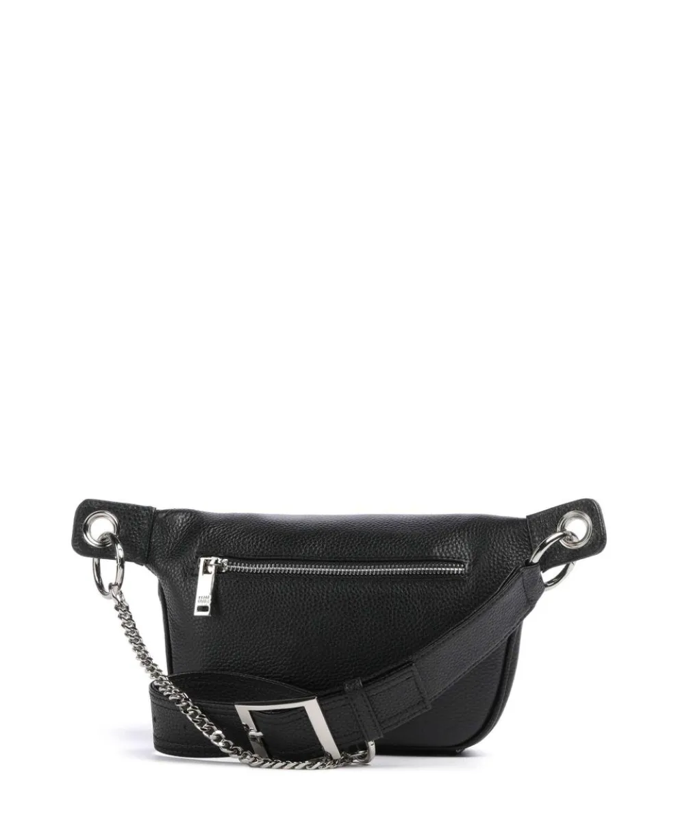 Noel Umhängetasche genarbtes Leder schwarz