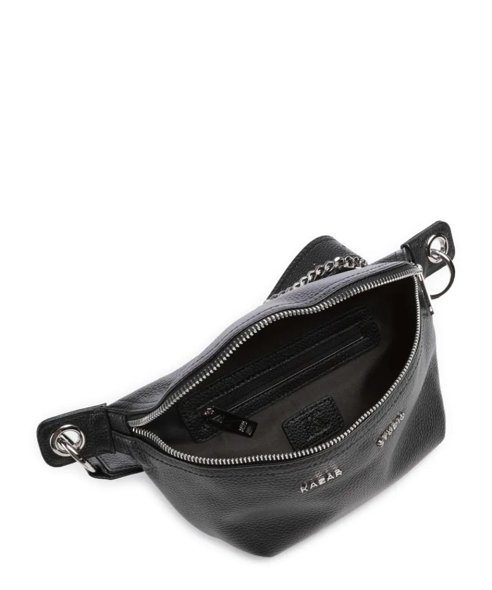 Noel Umhängetasche genarbtes Leder schwarz