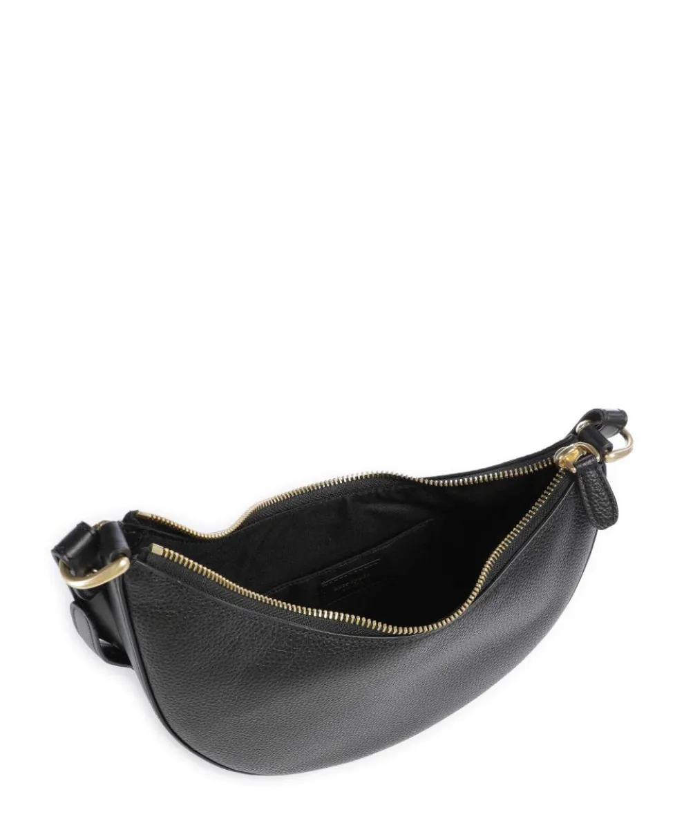 Dou Umhängetasche genarbtes Rindsleder schwarz