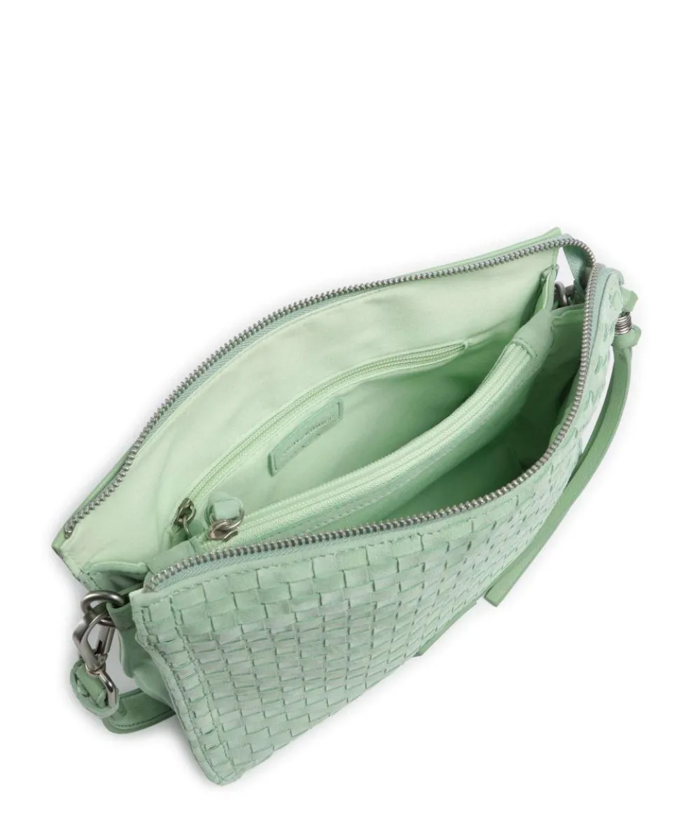 Weave Harmony Schultertasche Schafsleder mintgrün