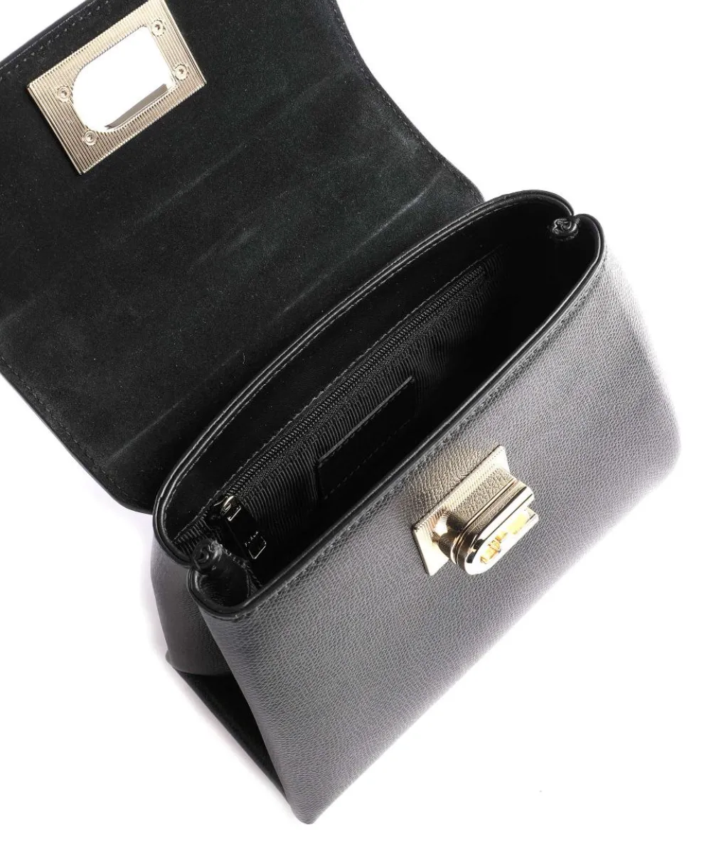 1927 Mini Handtasche genarbtes Leder schwarz