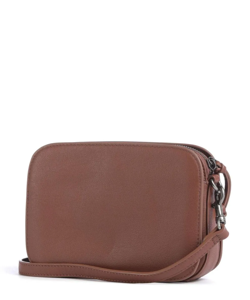 Luka Harris S Umhängetasche genarbtes Rindsleder braun