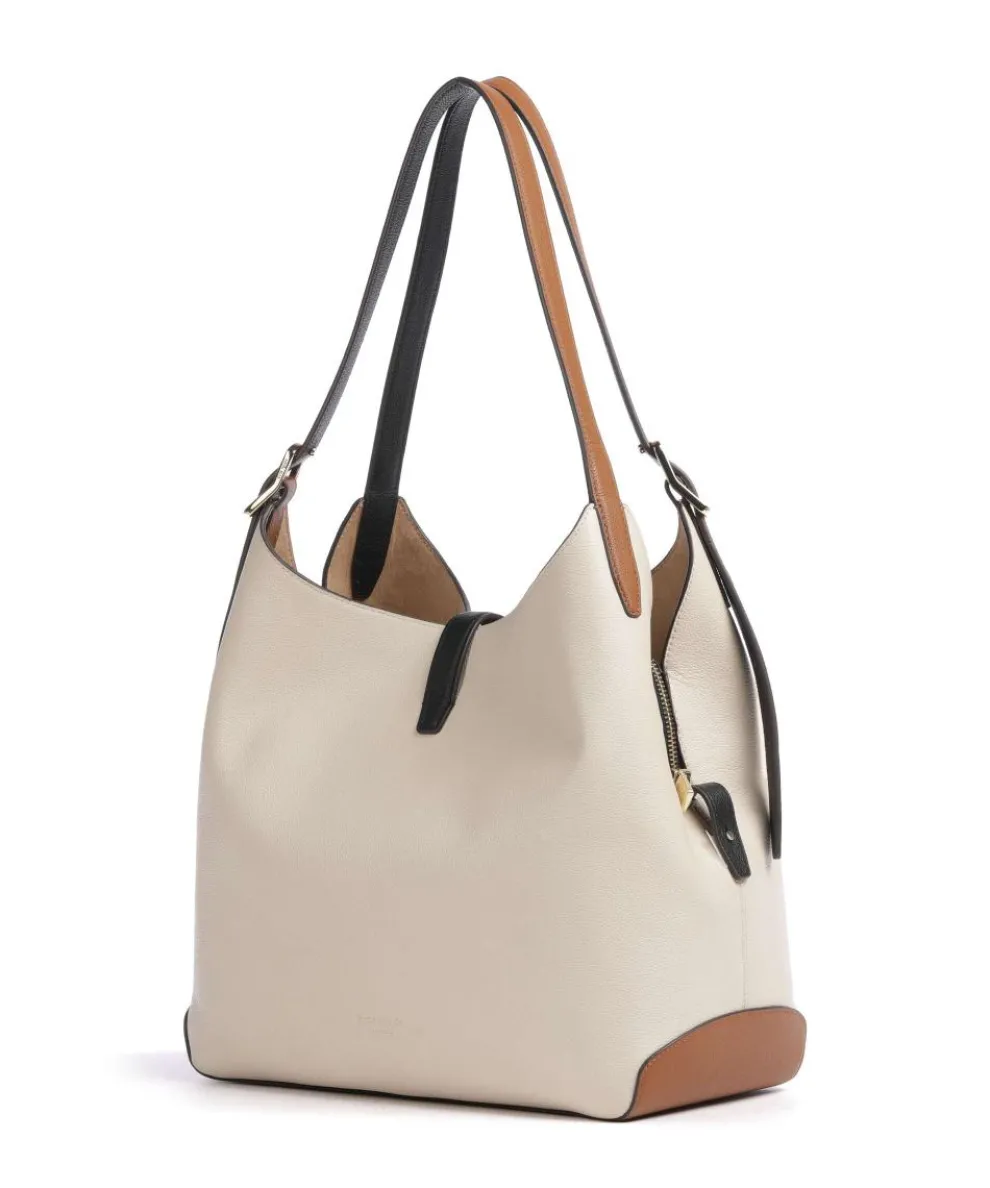 Deco Beuteltasche genarbtes Rindsleder sand